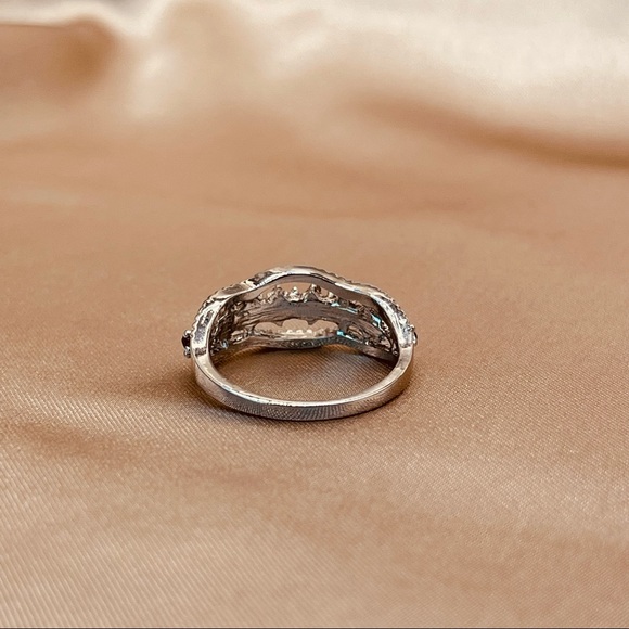 ✨✨✨_ 2x$60_ 925 Sterling Silver CZ Band Ring - Picture 7 of 16